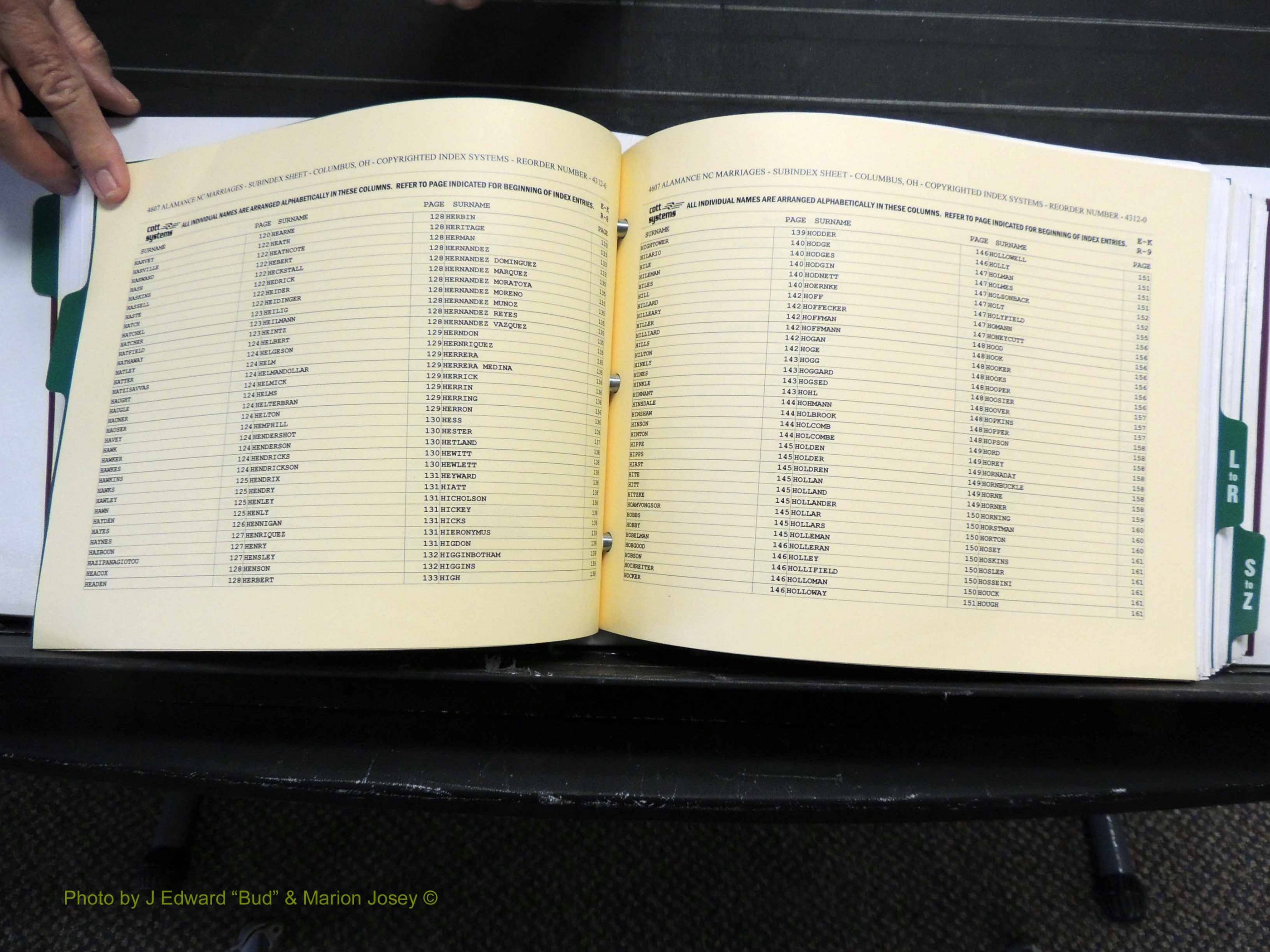 Alamance Co, NC, Marriages, Male Index, 1984-2004 (234).JPG