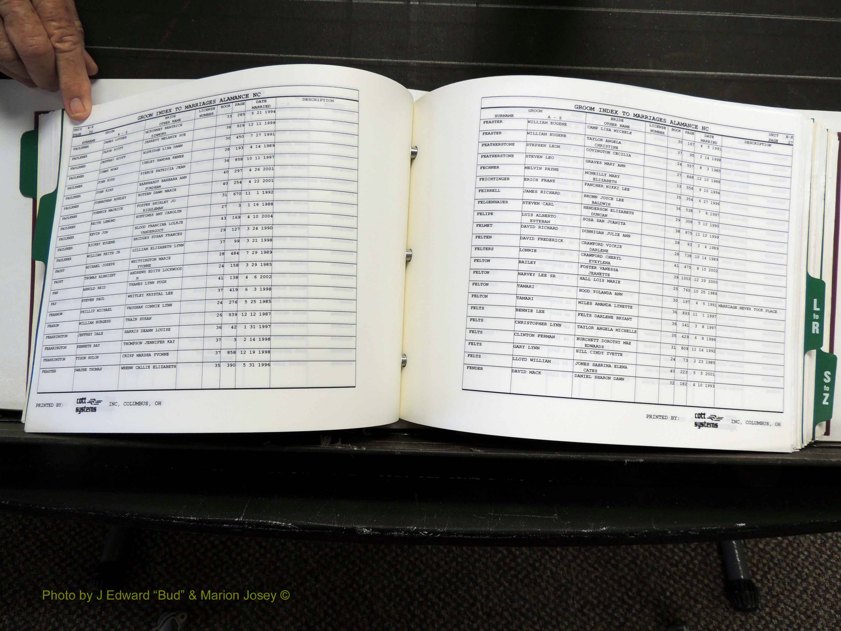 Alamance Co, NC, Marriages, Male Index, 1984-2004 (250).JPG