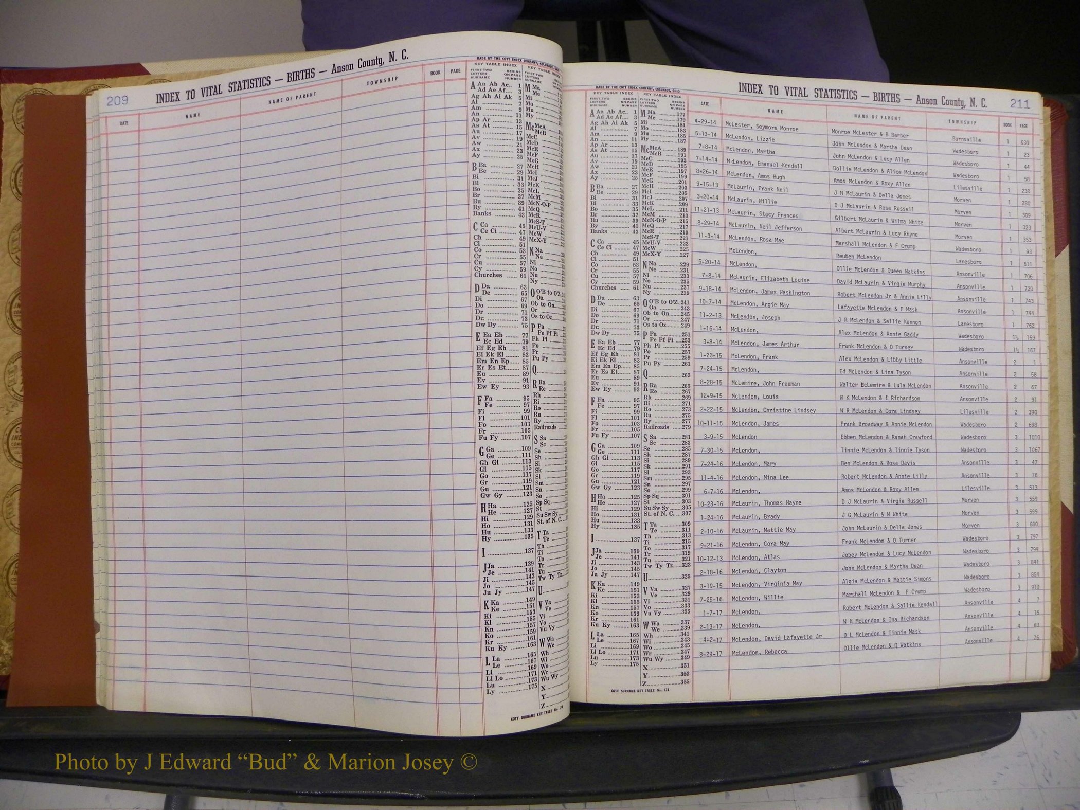 Anson Co, NC, Births, Mc-Z, 1913-1960 (015).JPG