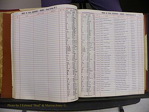 Anson Co, NC, Births, Mc-Z, 1913-1960 (026).JPG