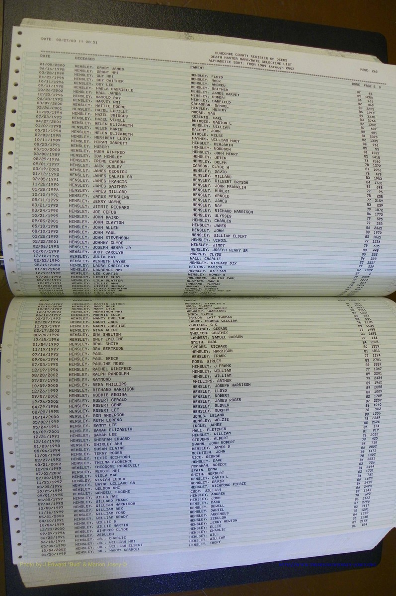 Bun. Co, NC, Deaths  1989 - 2002 (133).JPG
