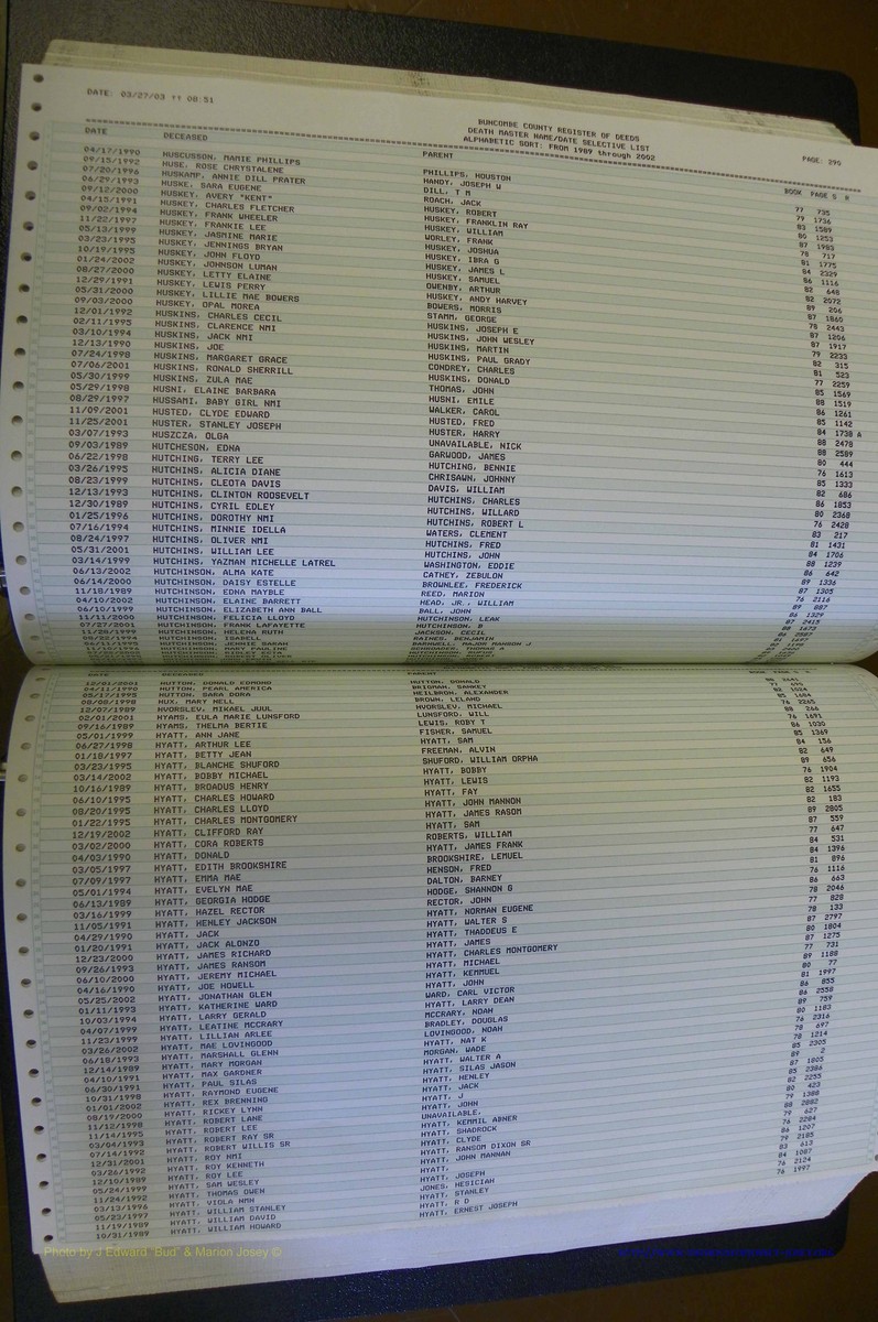 Bun. Co, NC, Deaths  1989 - 2002 (148).JPG