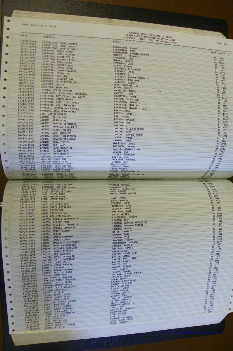 Bun. Co, NC, Deaths  1989 - 2002 (171).JPG