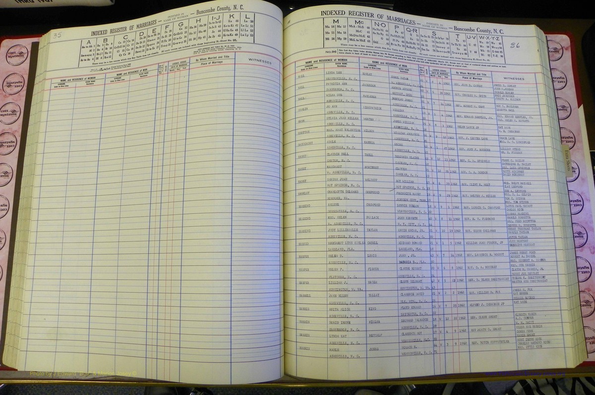 Bun Co, NC, Marr 1962 - 1969, Female Index (106).JPG