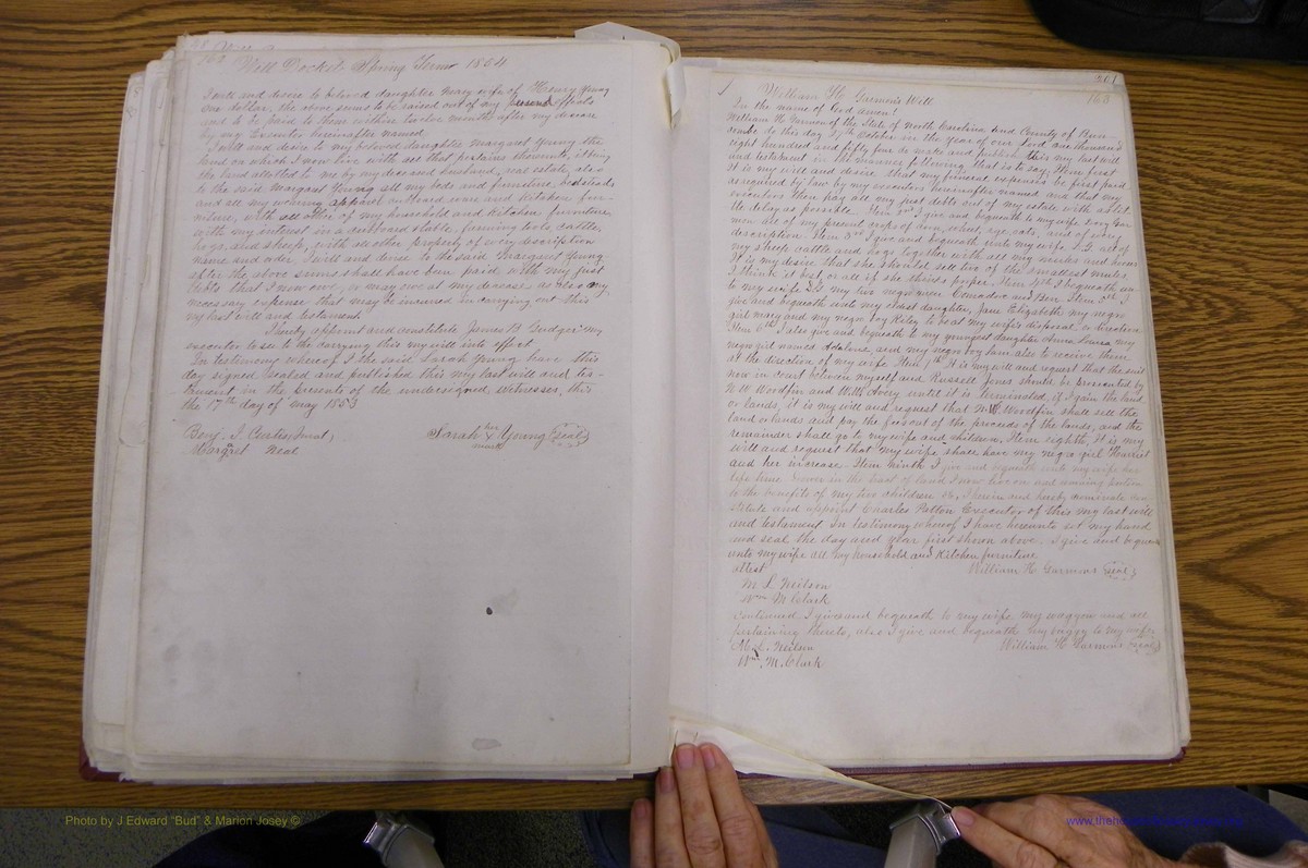 Bun Co, NC, Will  Book A, 1831 - 1868 (106).JPG