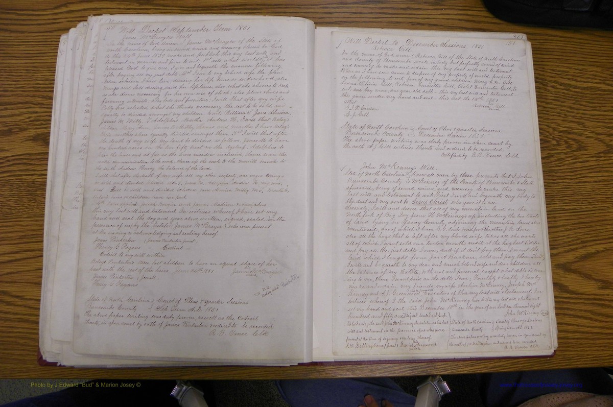 Bun Co, NC, Will  Book A, 1831 - 1868 (99).JPG