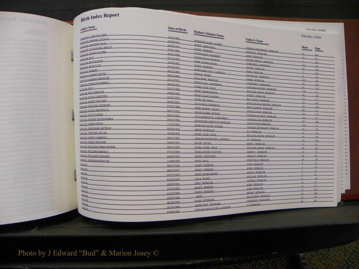 Burke Births, 1913-2001, M-Z 1014.JPG
