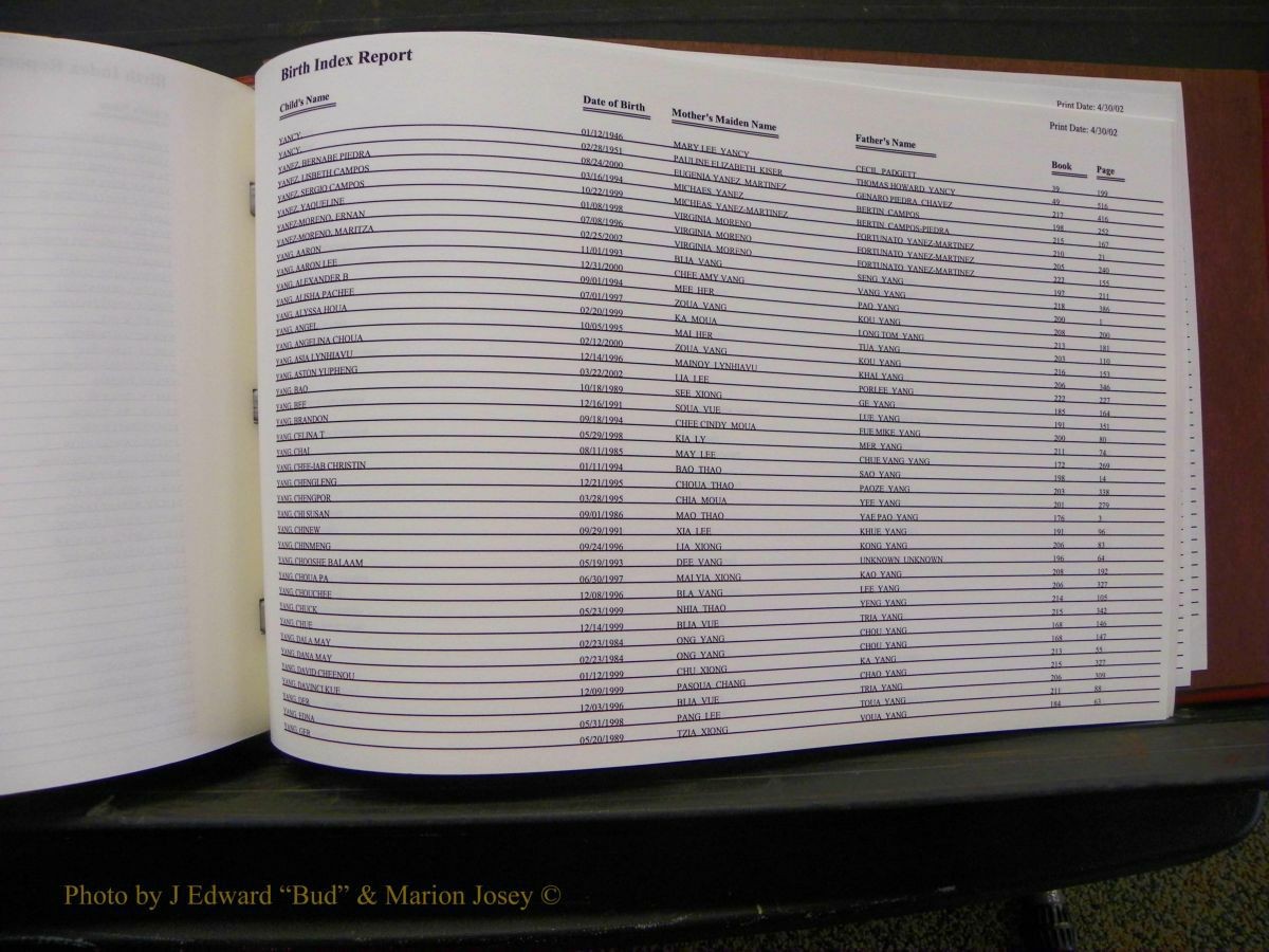 Burke Births, 1913-2001, M-Z 1051.JPG