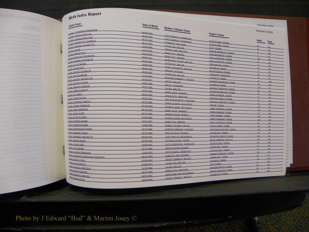Burke Births, 1913-2001, M-Z 1057.JPG