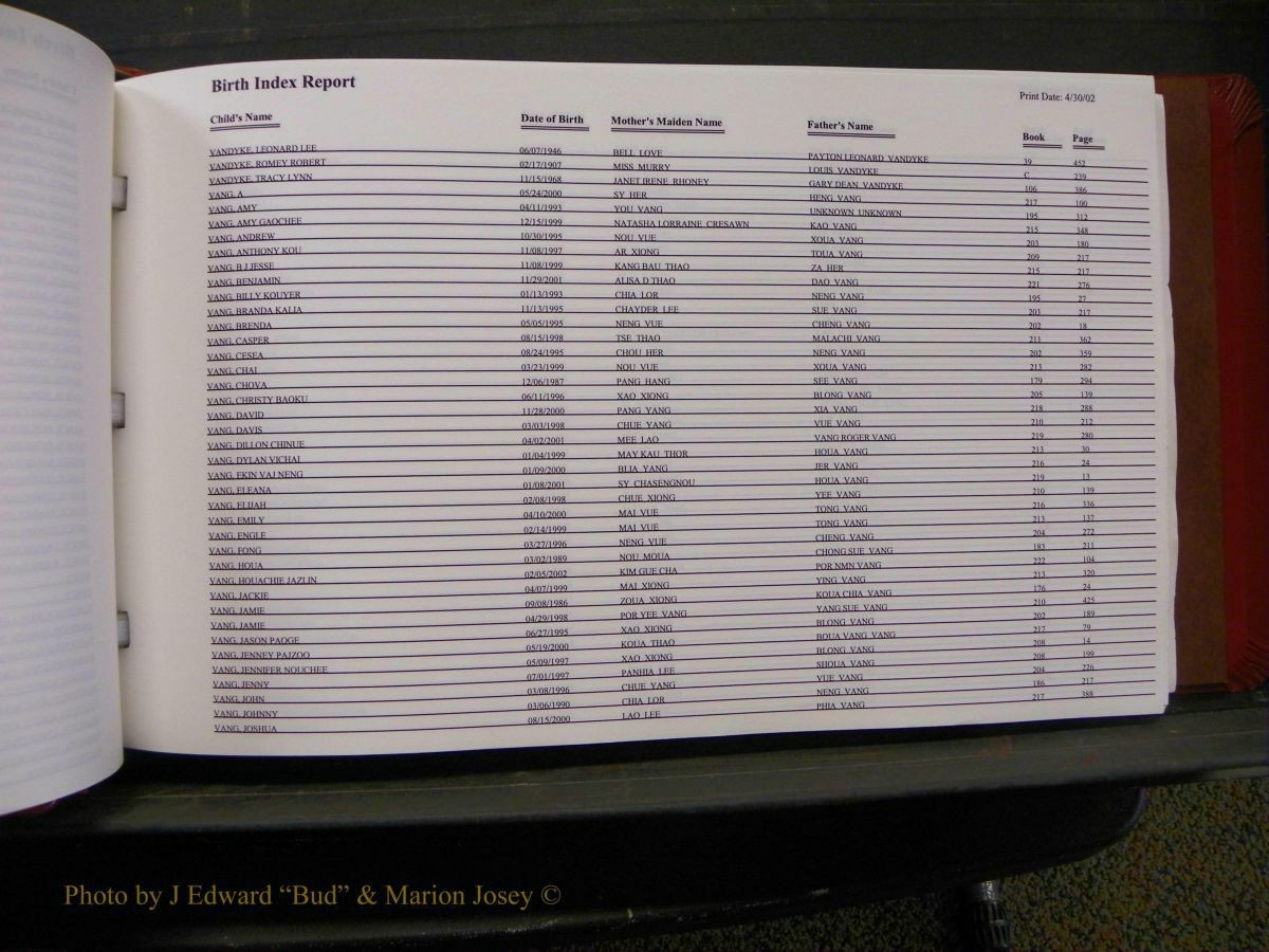 Burke Births, 1913-2001, M-Z 839.JPG