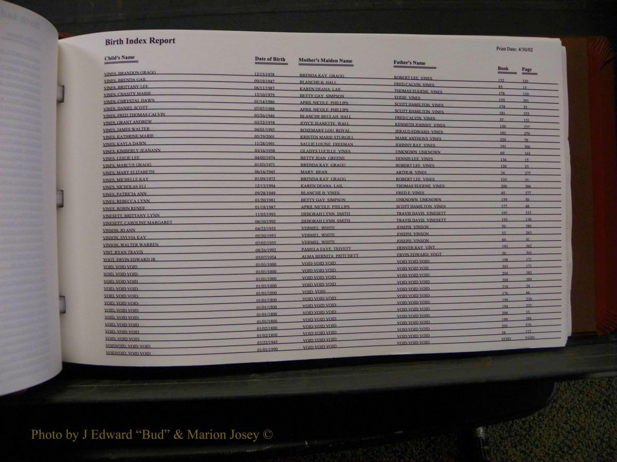 Burke Births, 1913-2001, M-Z 846.JPG