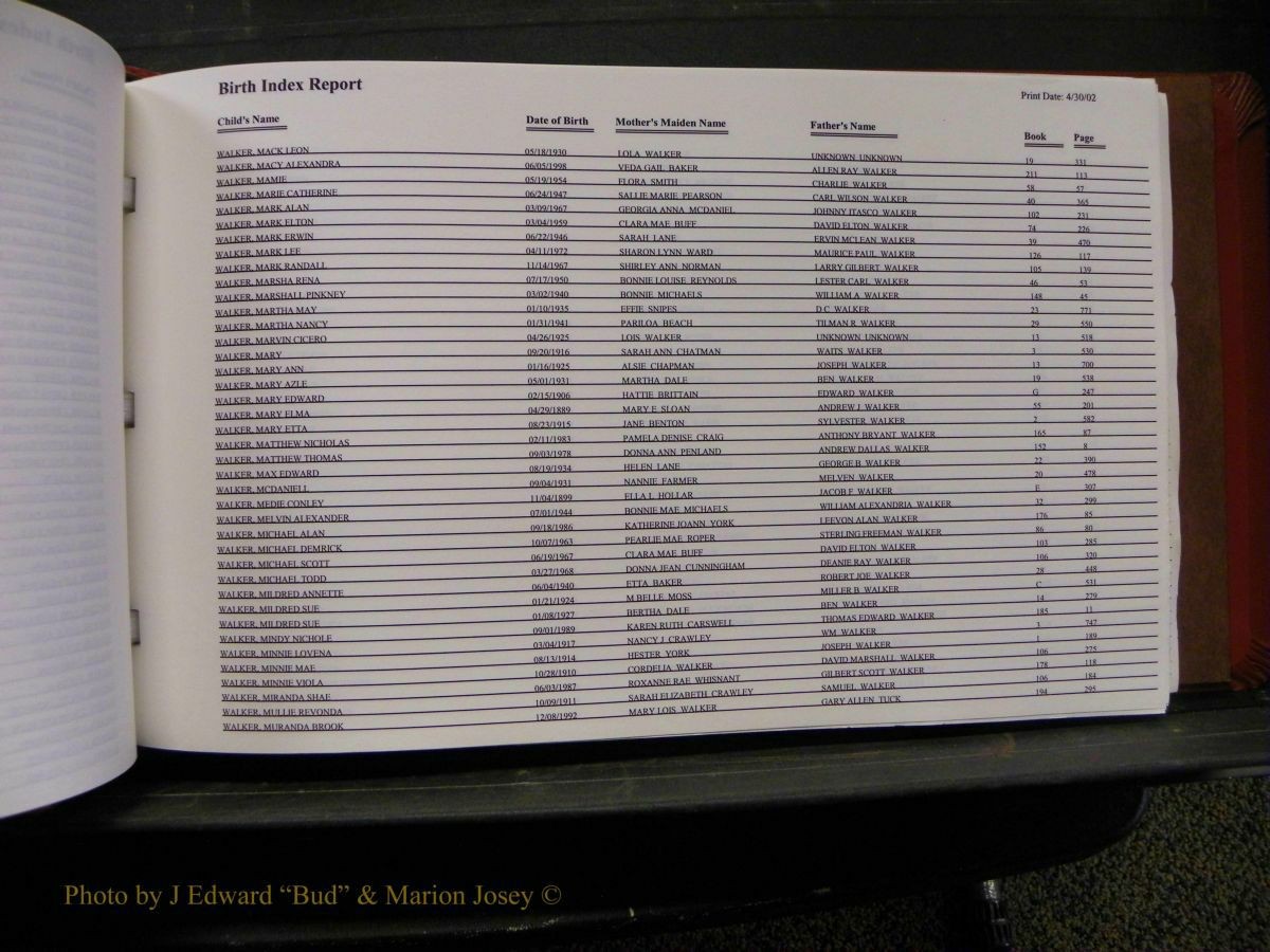 Burke Births, 1913-2001, M-Z 862.JPG