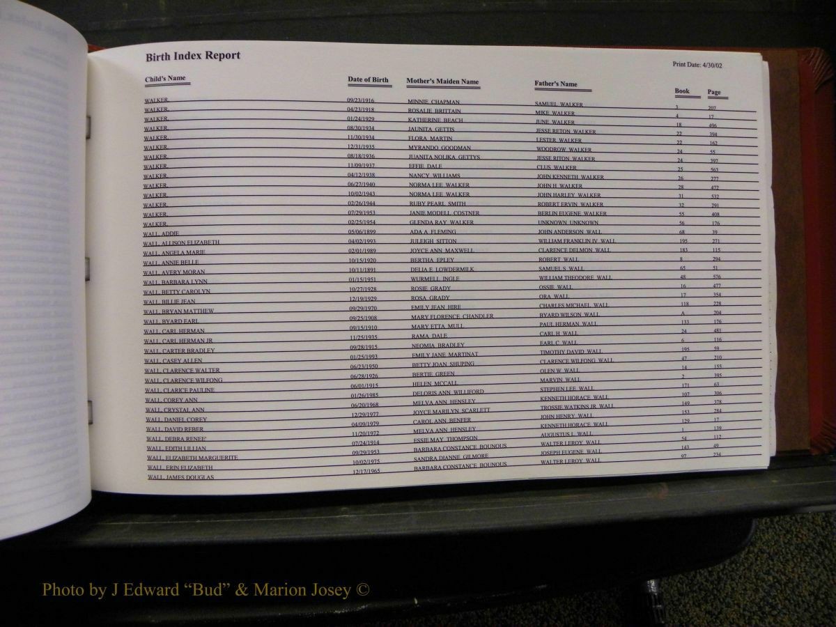 Burke Births, 1913-2001, M-Z 867.JPG