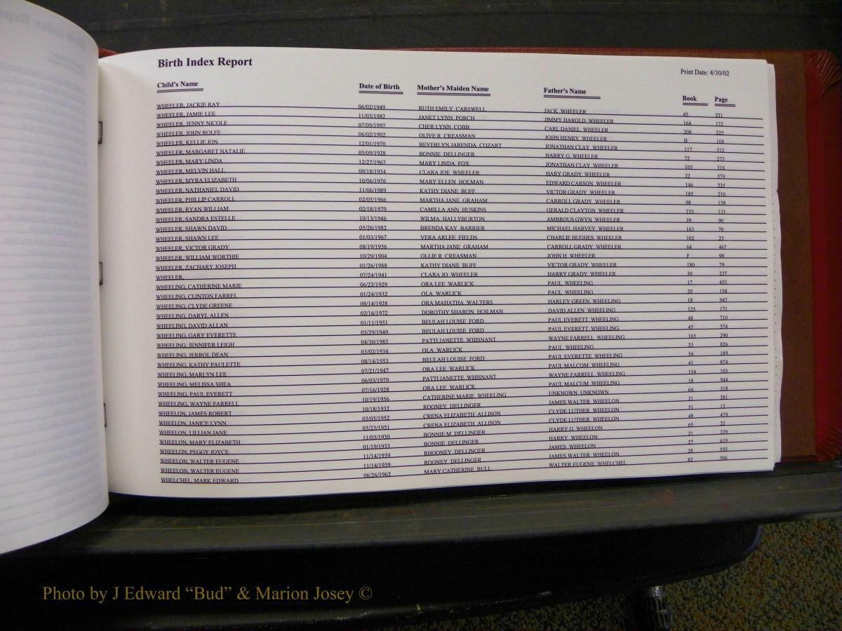 Burke Births, 1913-2001, M-Z 914.JPG