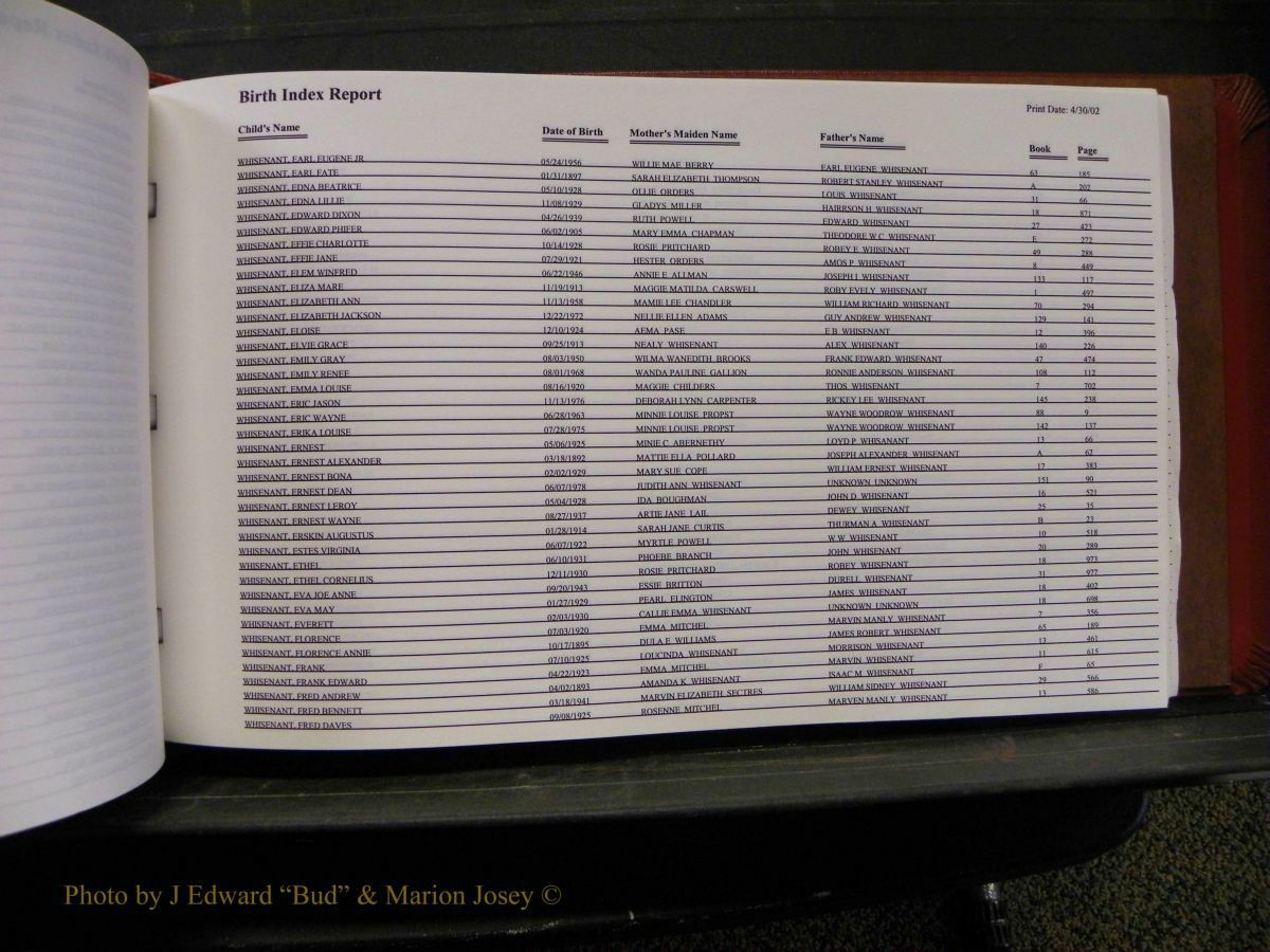 Burke Births, 1913-2001, M-Z 920.JPG