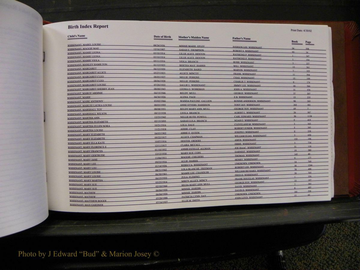 Burke Births, 1913-2001, M-Z 924.JPG