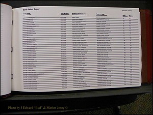 Burke Births, 1913-2001, M-Z 776.JPG