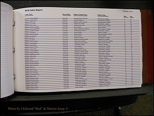 Burke Births, 1913-2001, M-Z 813.JPG