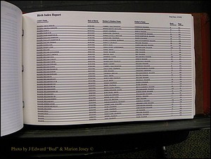 Burke Births, 1913-2001, M-Z 866.JPG