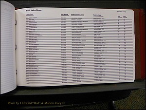 Burke Births, 1913-2001, M-Z 868.JPG