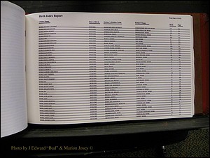 Burke Births, 1913-2001, M-Z 903.JPG