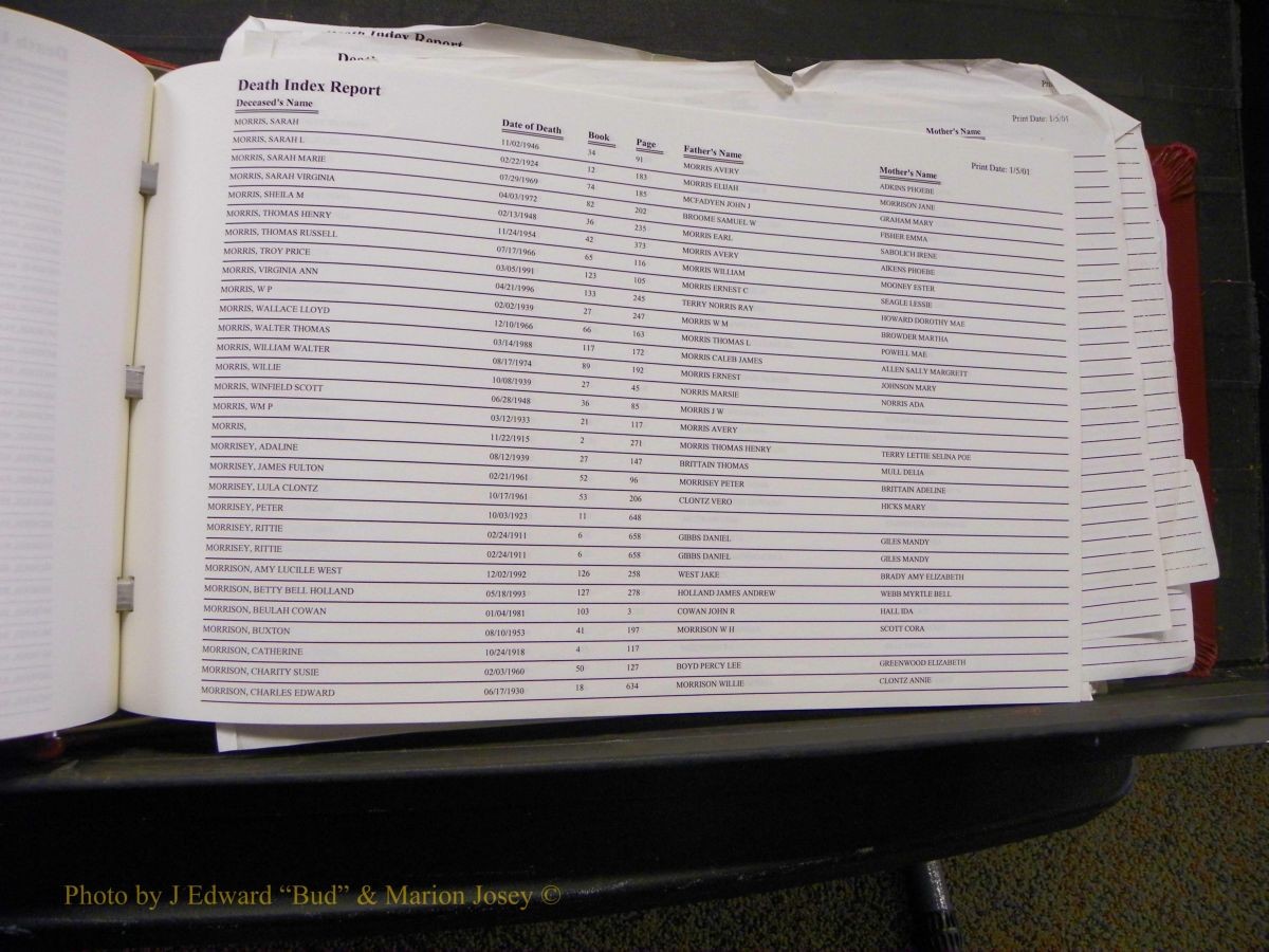 Burke Deaths, 1913-2001, M-Z 112.JPG