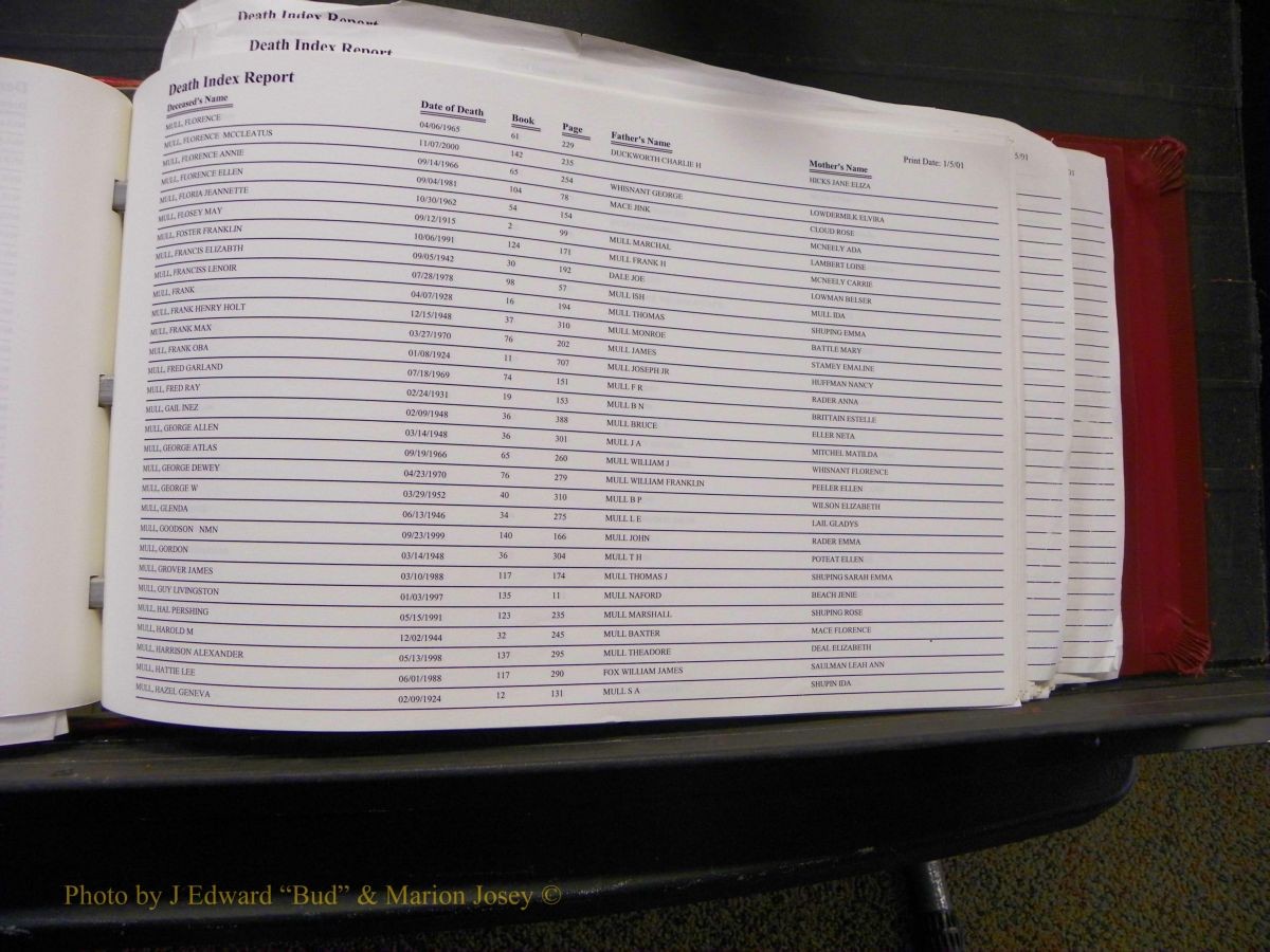 Burke Deaths, 1913-2001, M-Z 125.JPG