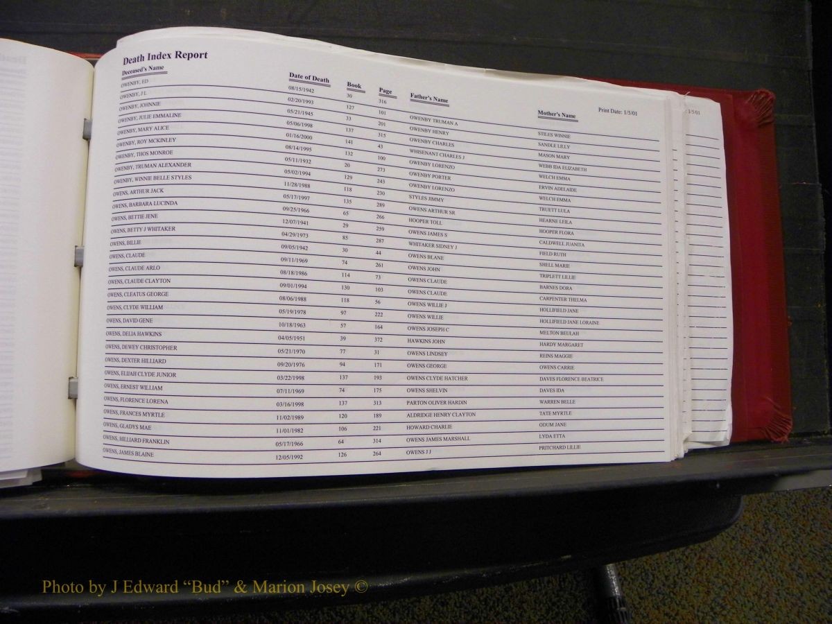 Burke Deaths, 1913-2001, M-Z 165.JPG
