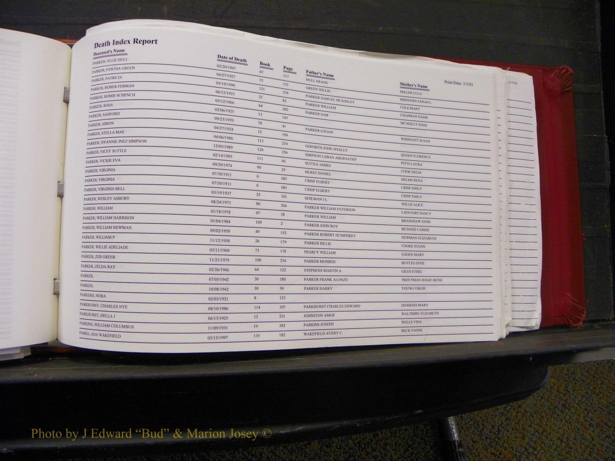 Burke Deaths, 1913-2001, M-Z 176.JPG