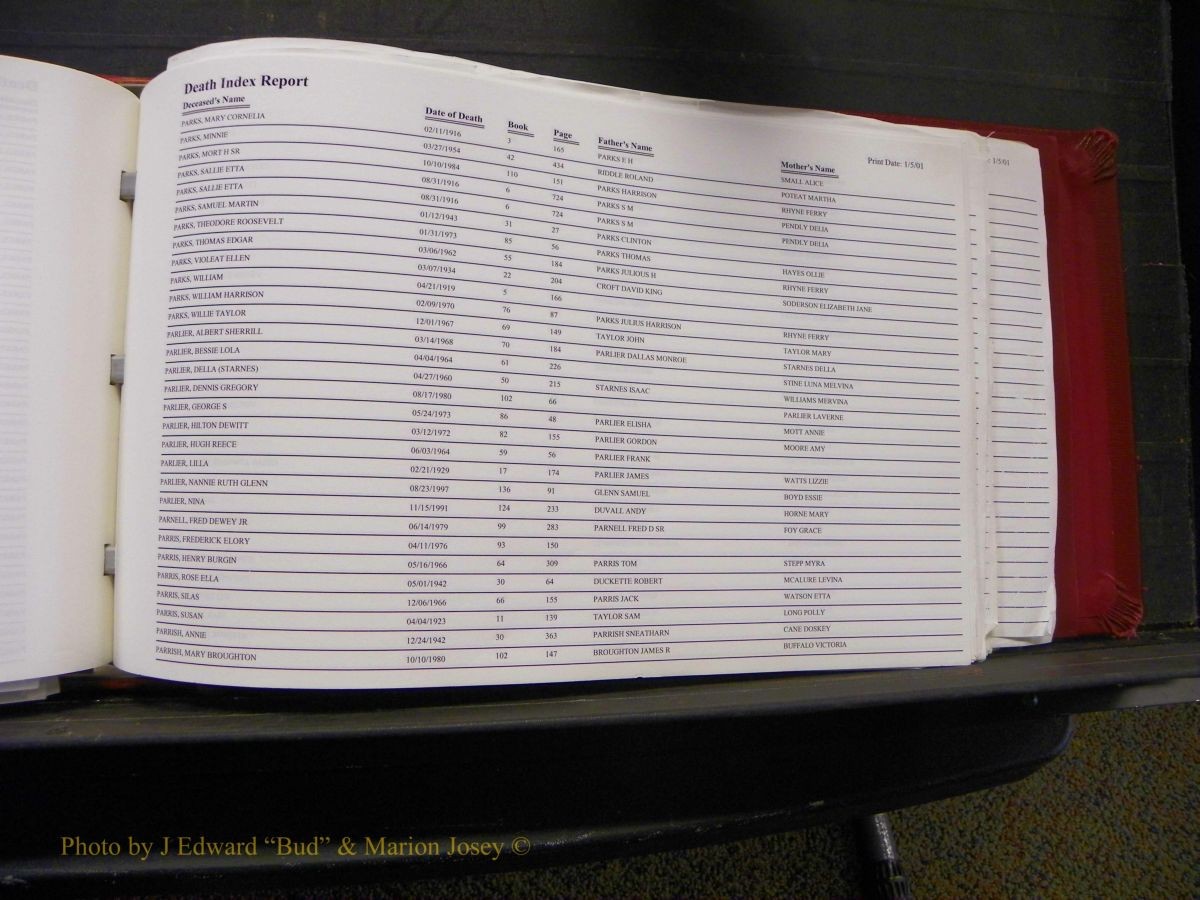 Burke Deaths, 1913-2001, M-Z 178.JPG