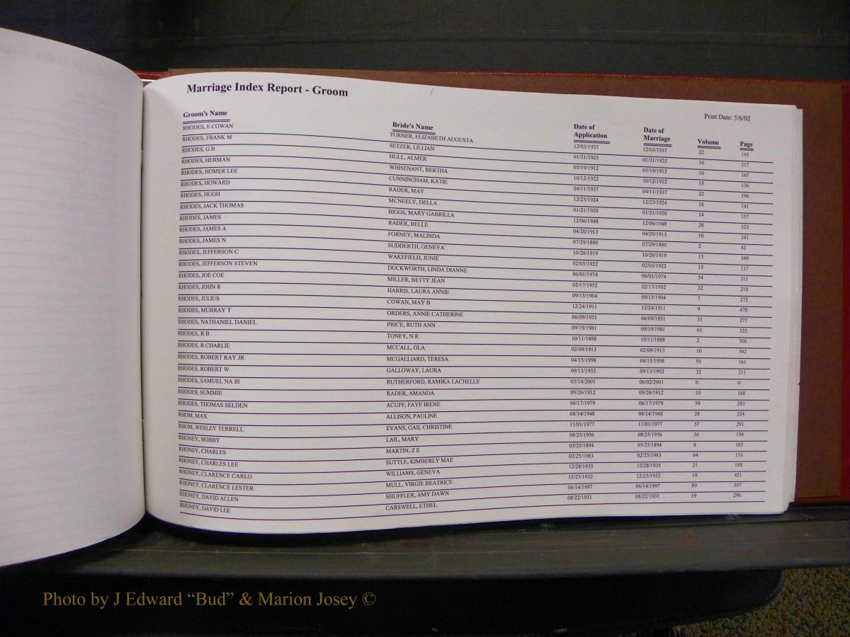Burke Marriage Male Index, Book 2, Q-Z 102.JPG