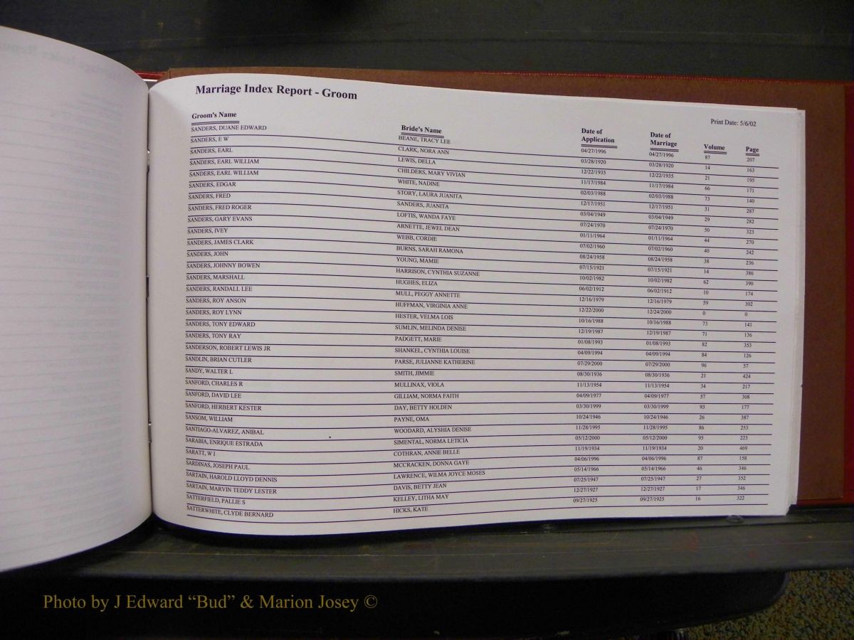 Burke Marriage Male Index, Book 2, Q-Z 134.JPG
