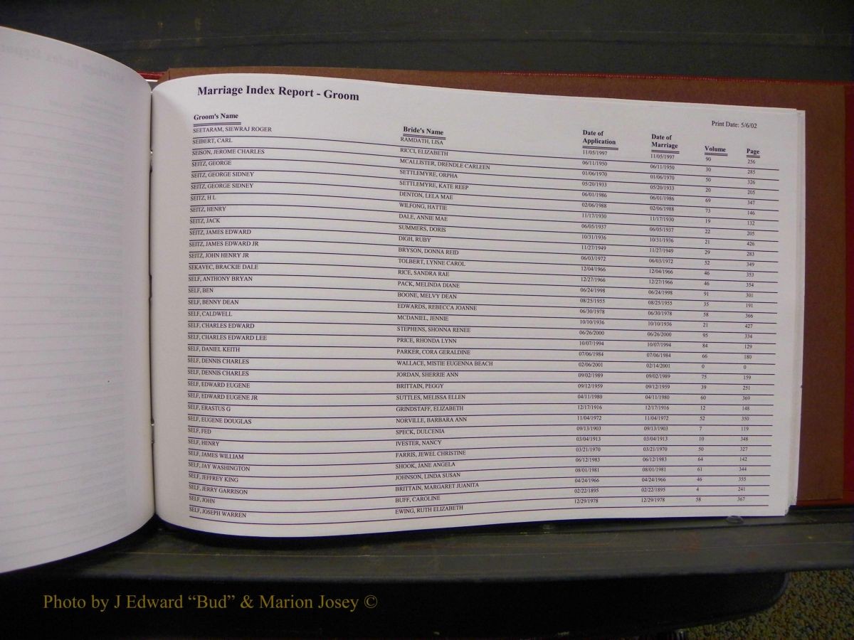Burke Marriage Male Index, Book 2, Q-Z 145.JPG