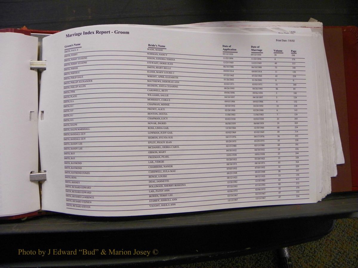 Burke Marriage Male Index, Book 2, Q-Z 190.JPG