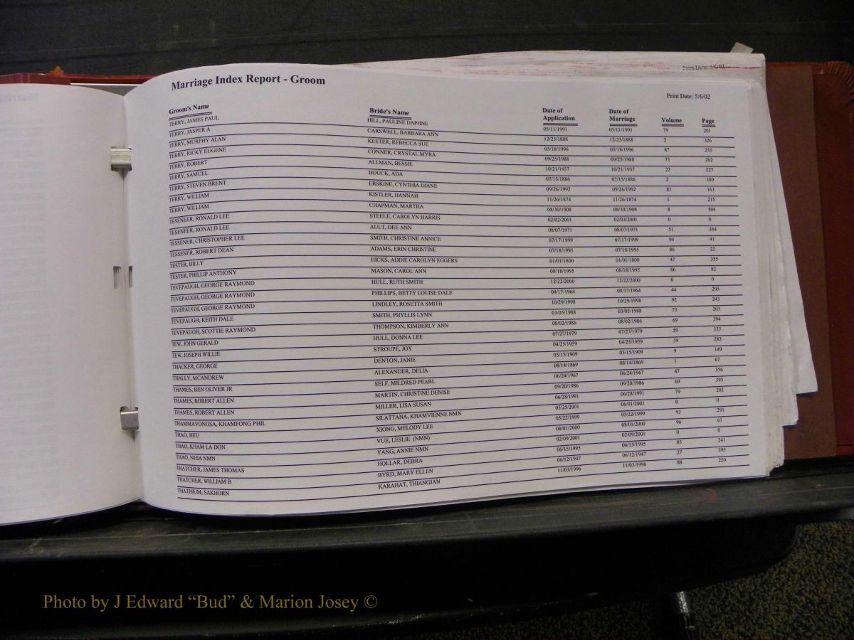Burke Marriage Male Index, Book 2, Q-Z 245.JPG