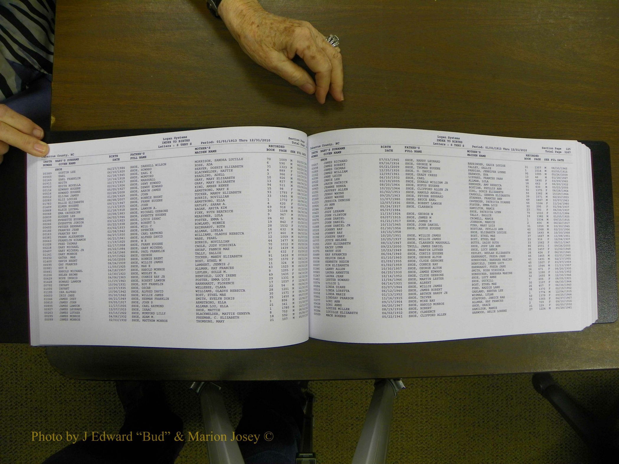 Cabarrus Births Index, S-Z, 1913-2010 066.JPG