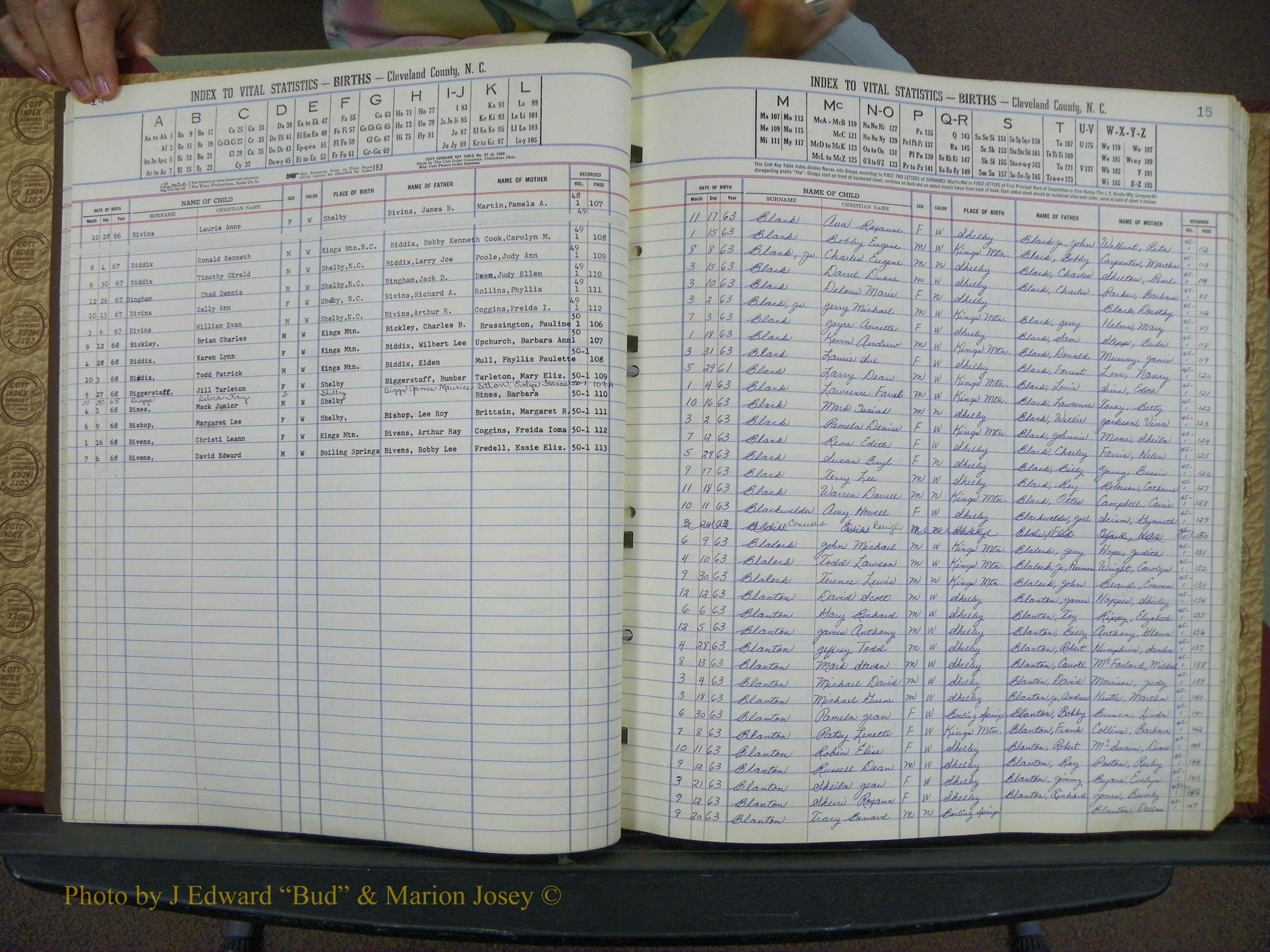 Cleveland Co, NC, Births, A-Z, 1963-1968 (15).JPG