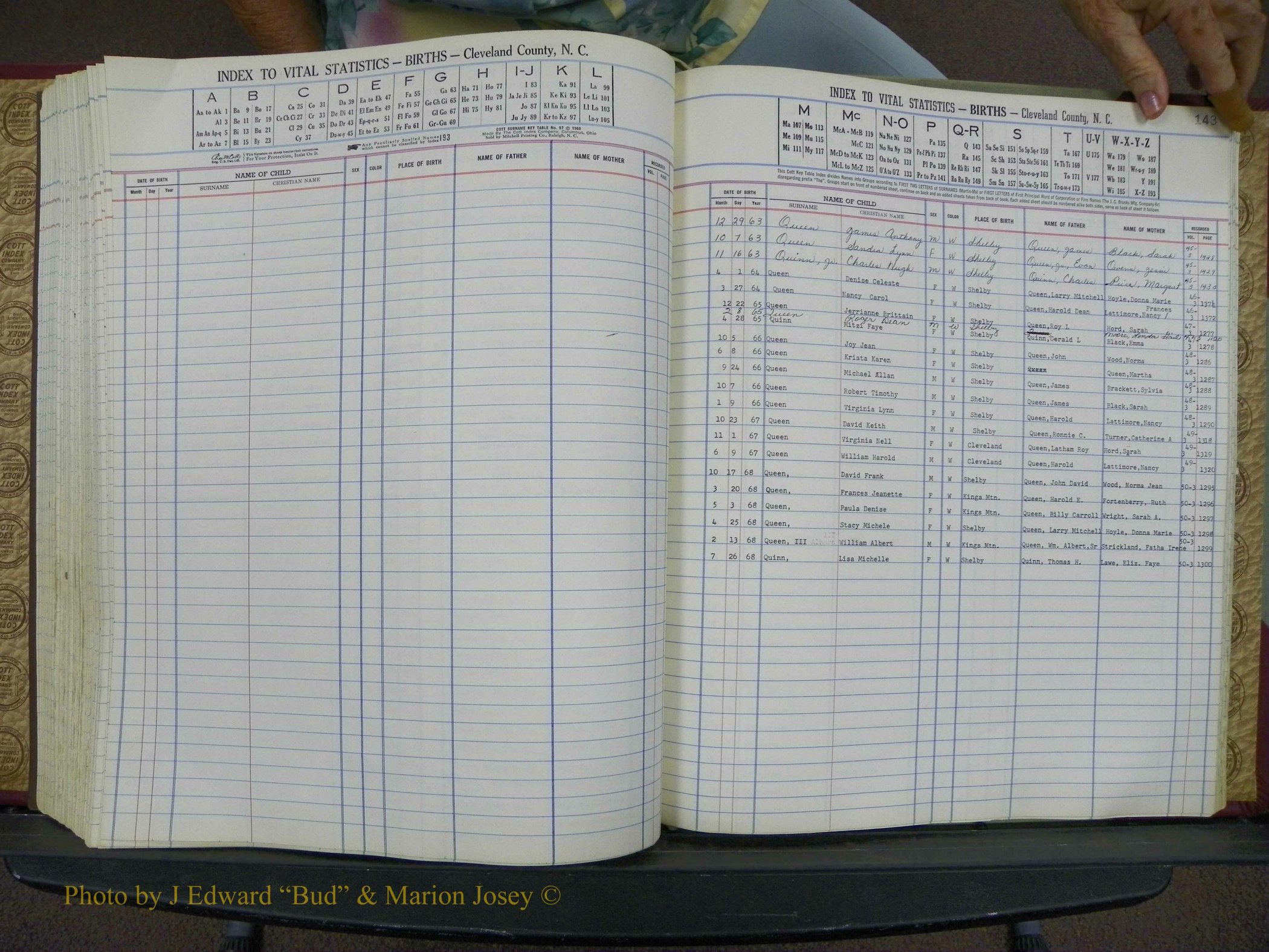 Cleveland Co, NC, Births, A-Z, 1963-1968 (152).JPG