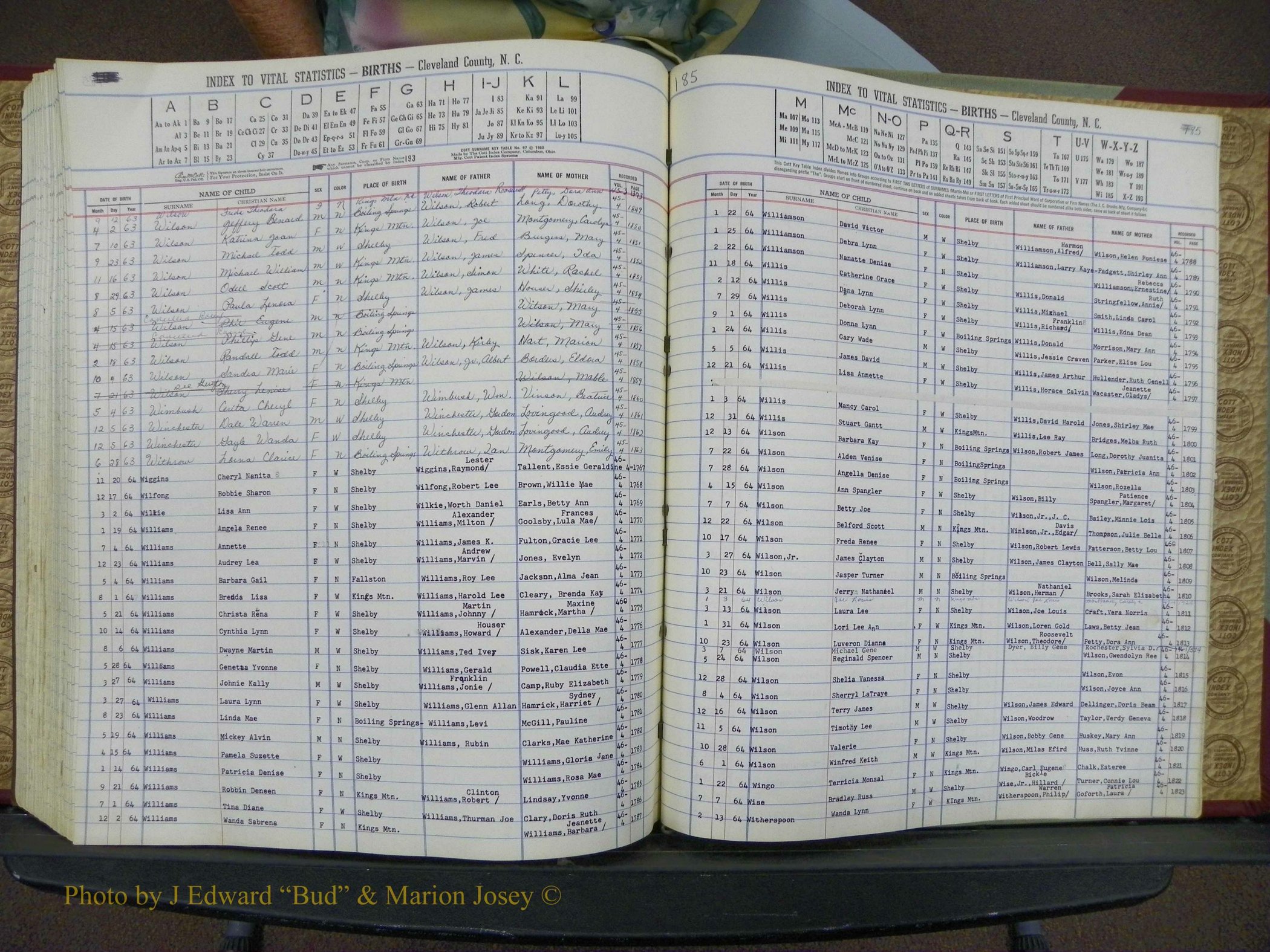 Cleveland Co, NC, Births, A-Z, 1963-1968 (198).JPG