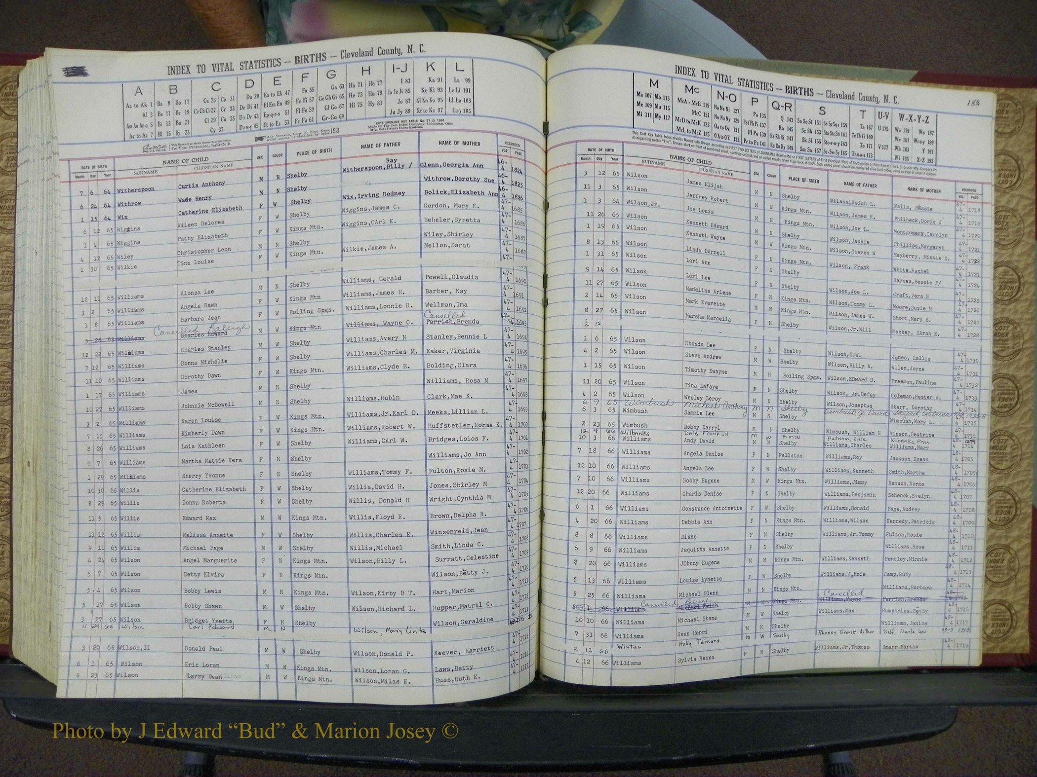 Cleveland Co, NC, Births, A-Z, 1963-1968 (199).JPG