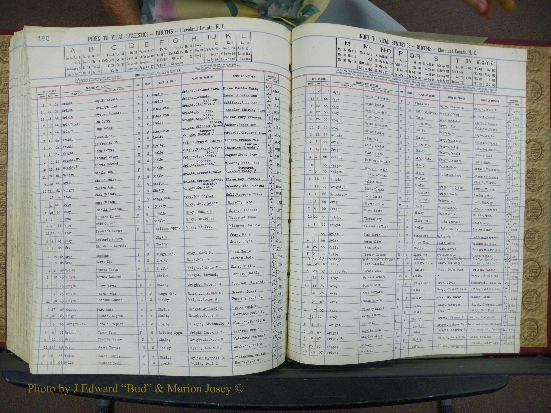 Cleveland Co, NC, Births, A-Z, 1963-1968 (204).JPG