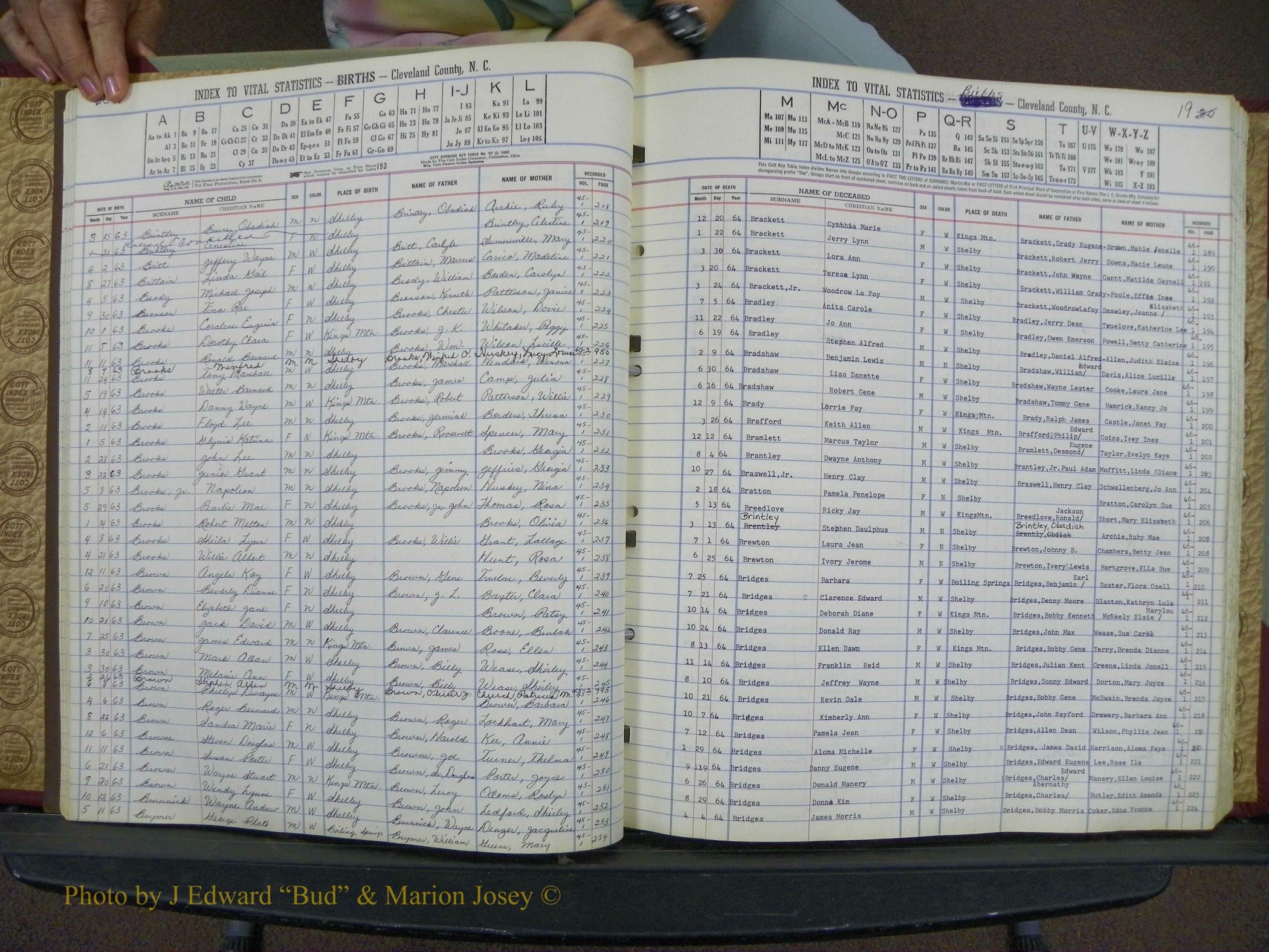 Cleveland Co, NC, Births, A-Z, 1963-1968 (23).JPG