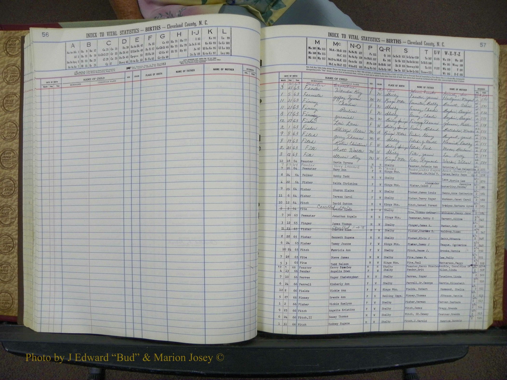 Cleveland Co, NC, Births, A-Z, 1963-1968 (60).JPG