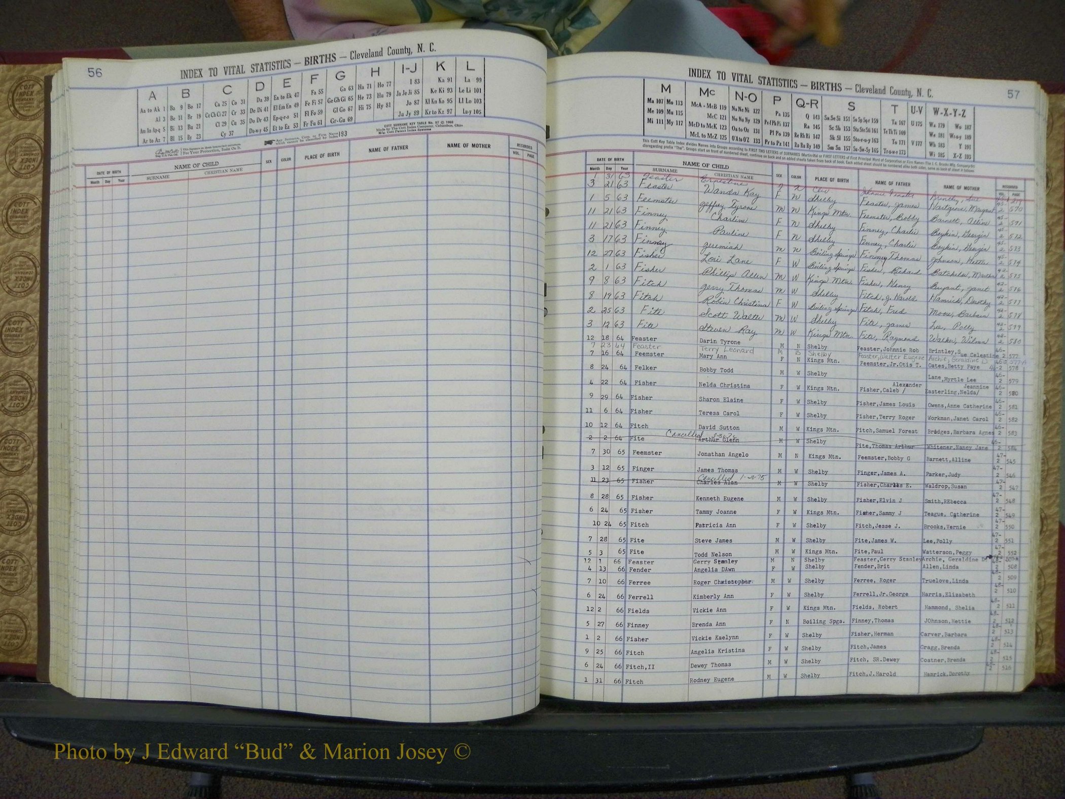 Cleveland Co, NC, Births, A-Z, 1963-1968 (61).JPG