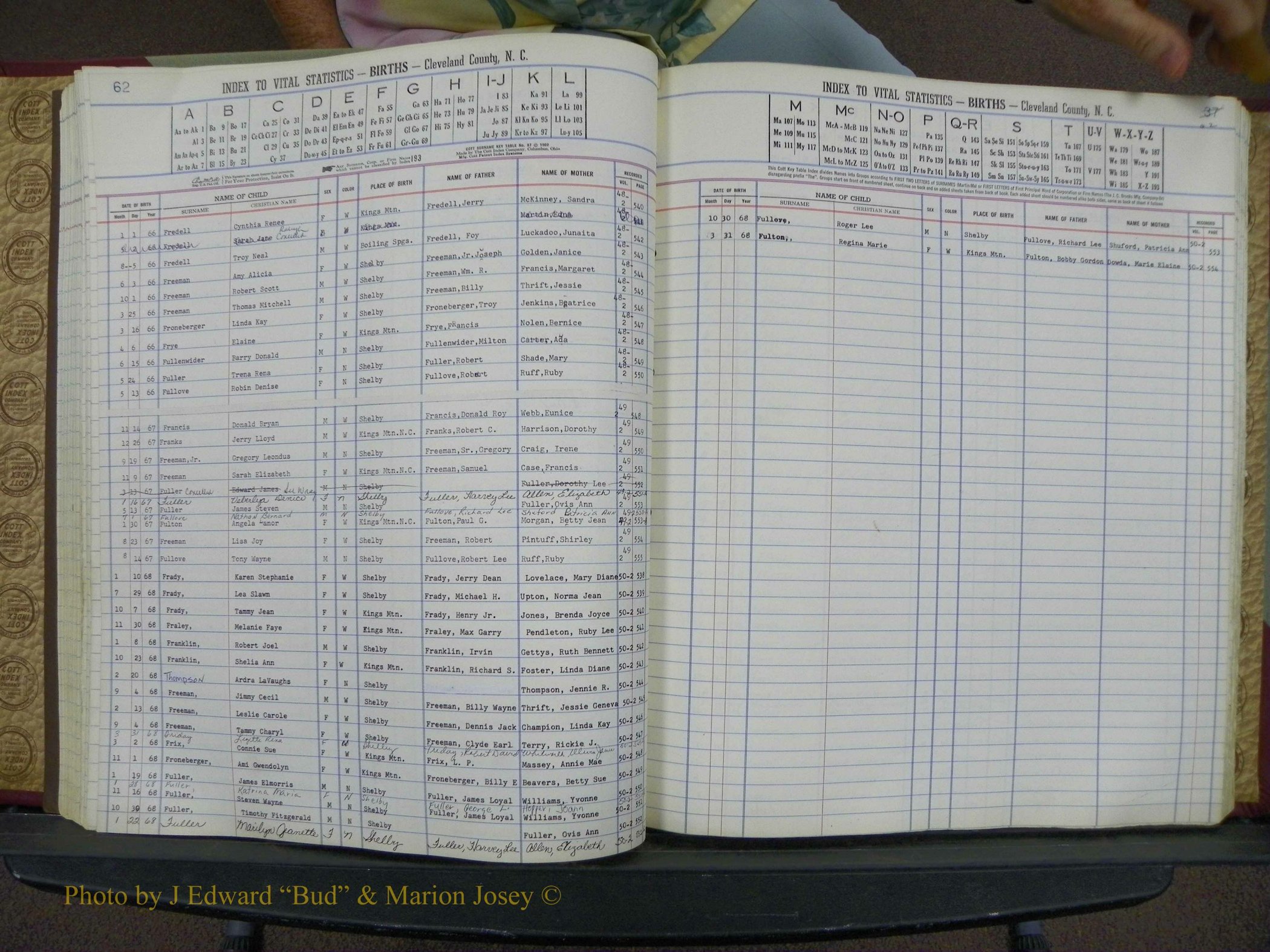 Cleveland Co, NC, Births, A-Z, 1963-1968 (65).JPG