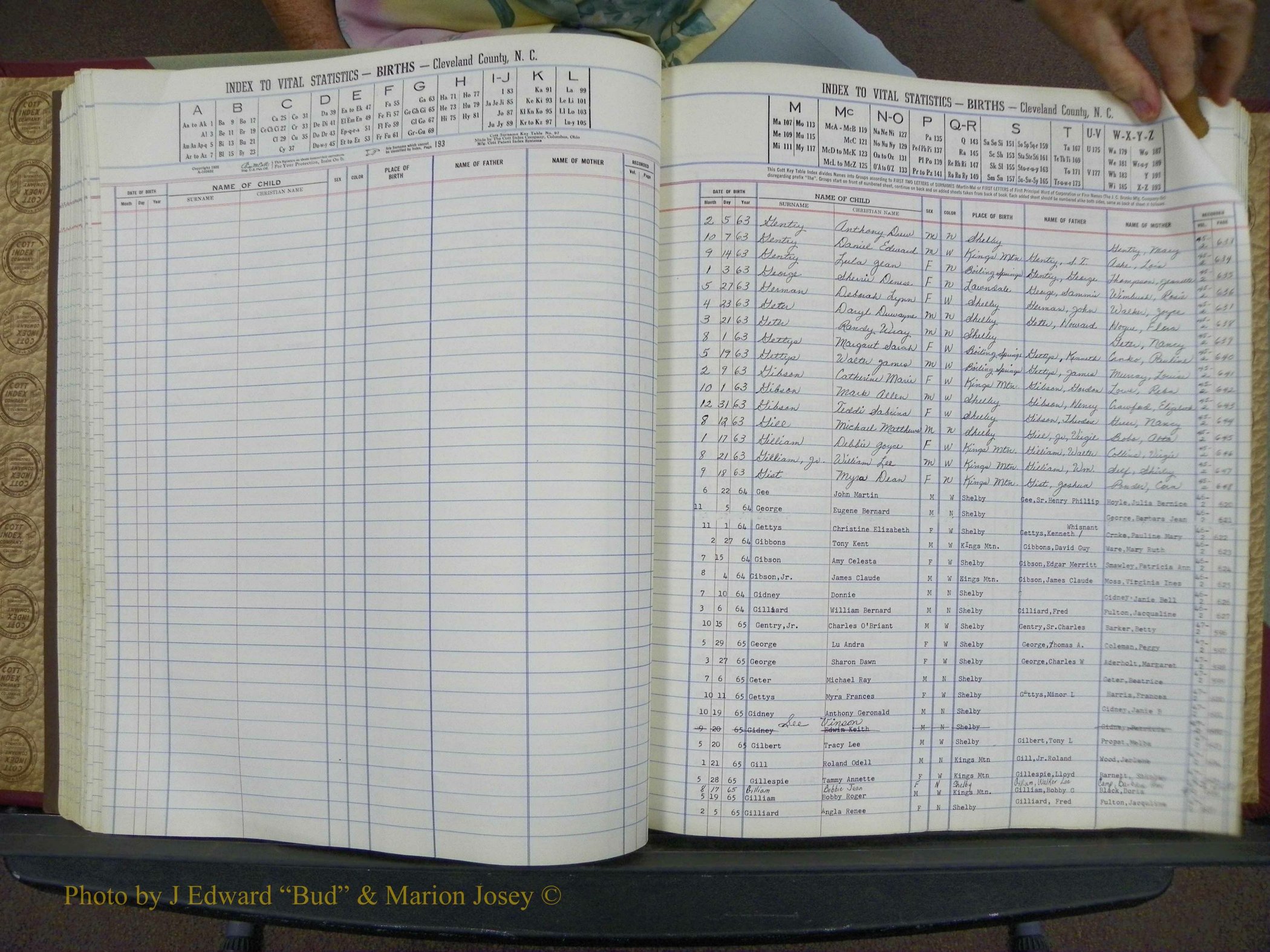 Cleveland Co, NC, Births, A-Z, 1963-1968 (68).JPG