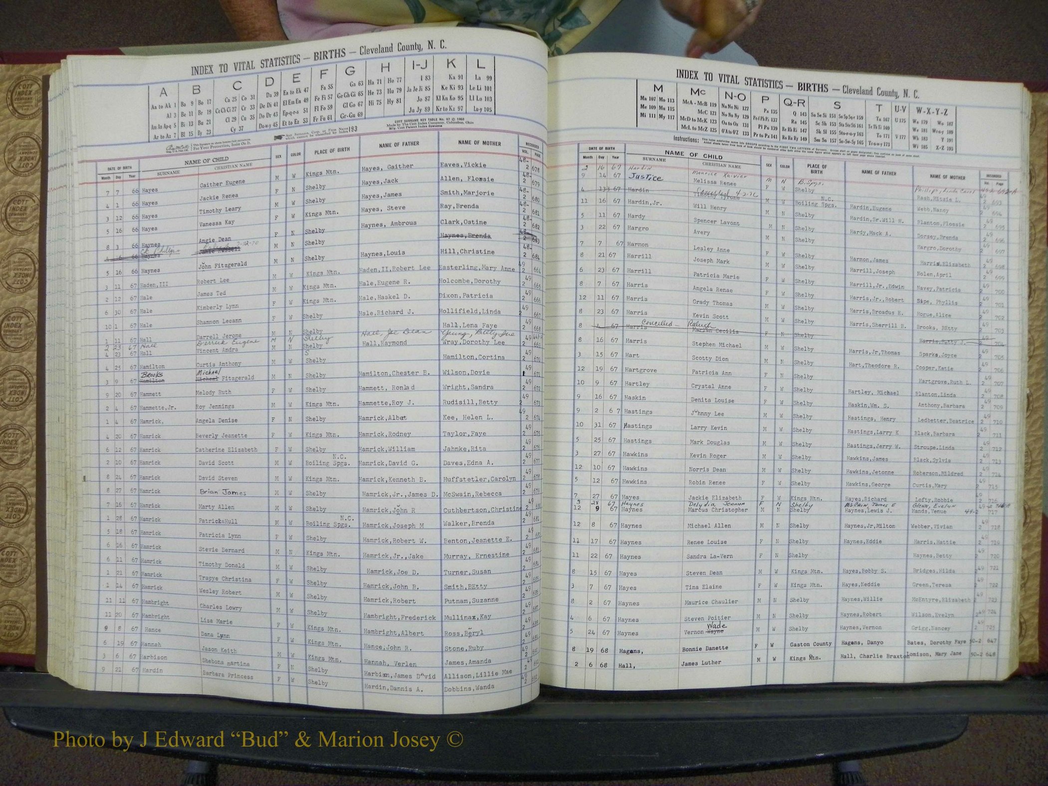 Cleveland Co, NC, Births, A-Z, 1963-1968 (79).JPG
