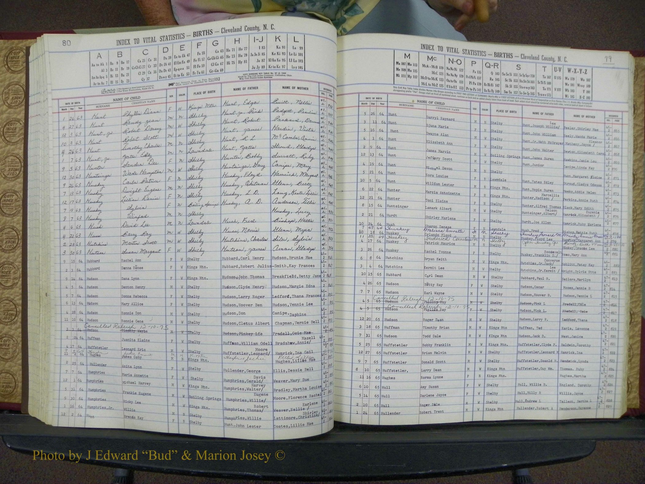 Cleveland Co, NC, Births, A-Z, 1963-1968 (91).JPG