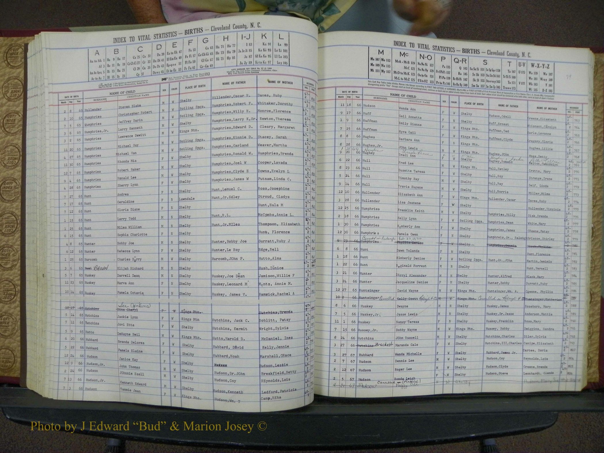 Cleveland Co, NC, Births, A-Z, 1963-1968 (92).JPG