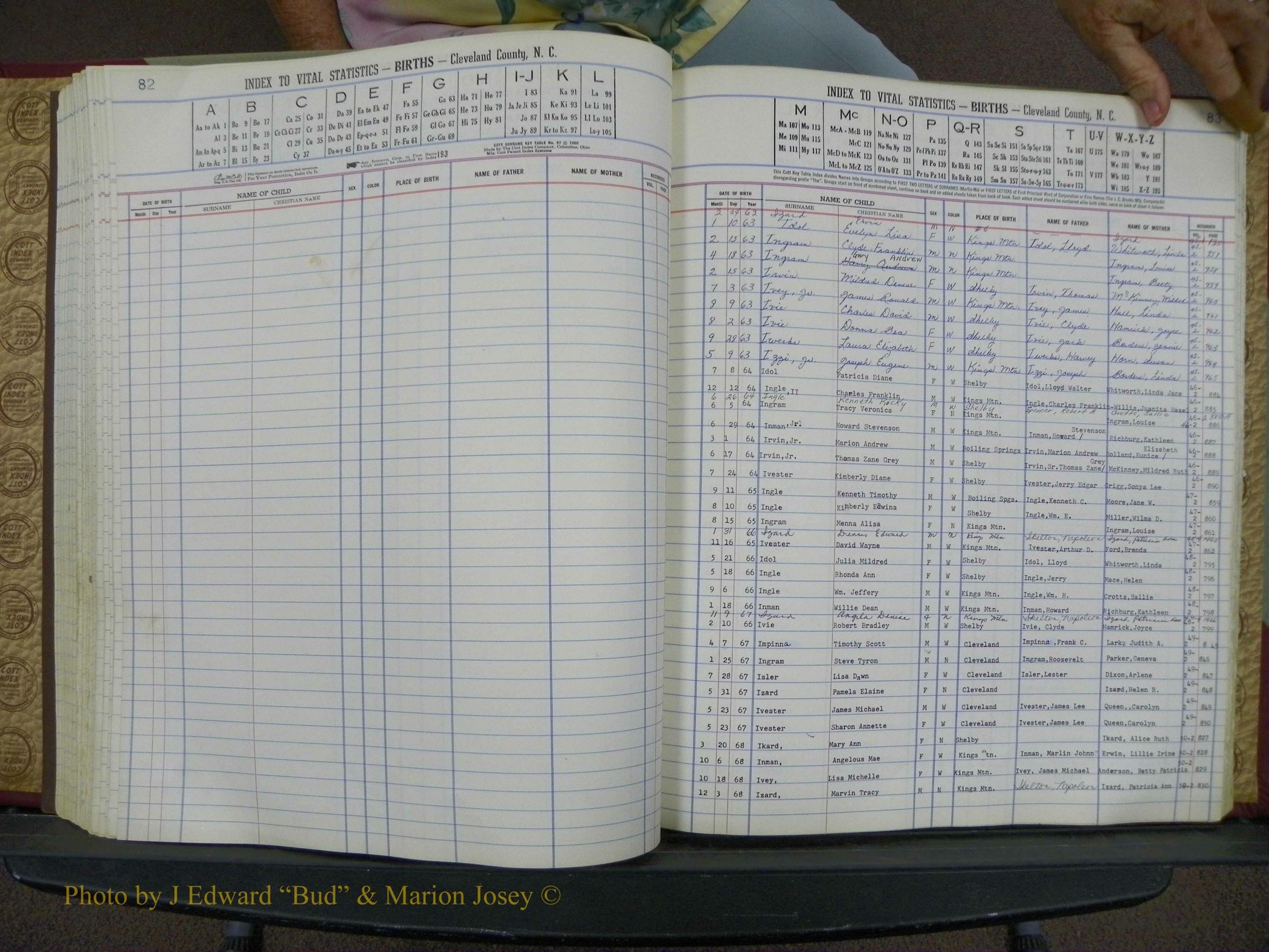 Cleveland Co, NC, Births, A-Z, 1963-1968 (95).JPG